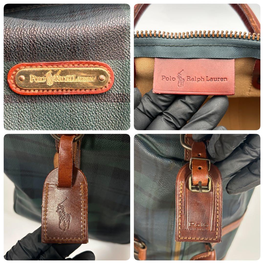 ✨美品✨ ラルフローレン ボストンバッグ PVCレザー 旅行 大容量 高級 上品