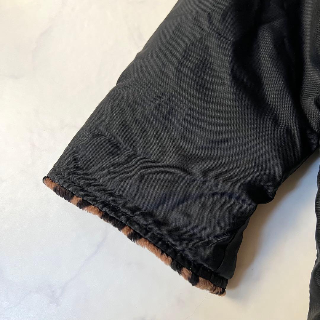 美品 FENDI ダッフルコート ズッカ柄 ロング 黒 パイル ヴィンテージ