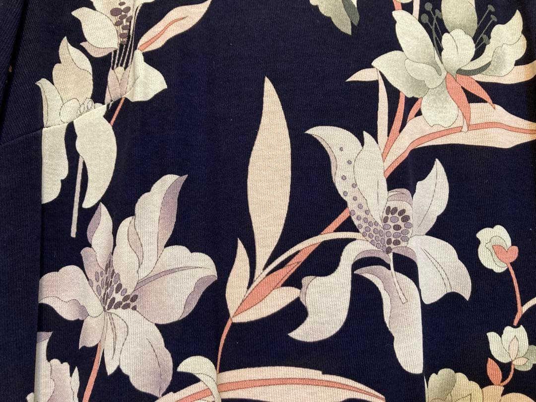 ♡レオナール美品♡花柄 七分袖ワンピース