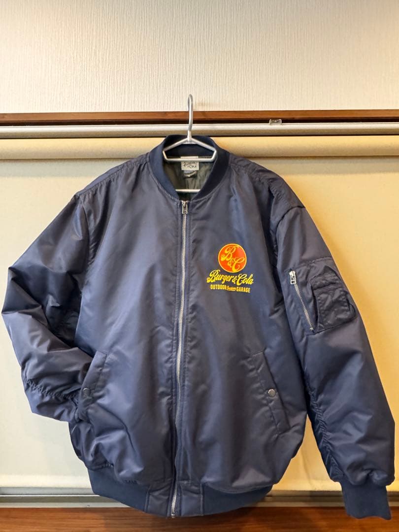 バーガーアンドコーラBurger & Cola MA-1 L ネイビー