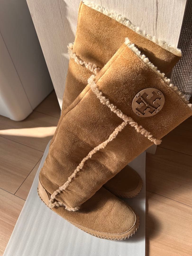 値下げしました！TORY BURCH ムートンブーツ ロング キャメル ボア
