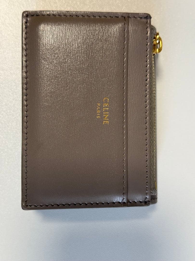 【即日発送】　CELINE 入れ付きコンパクトウォレット　トリオンフペブル