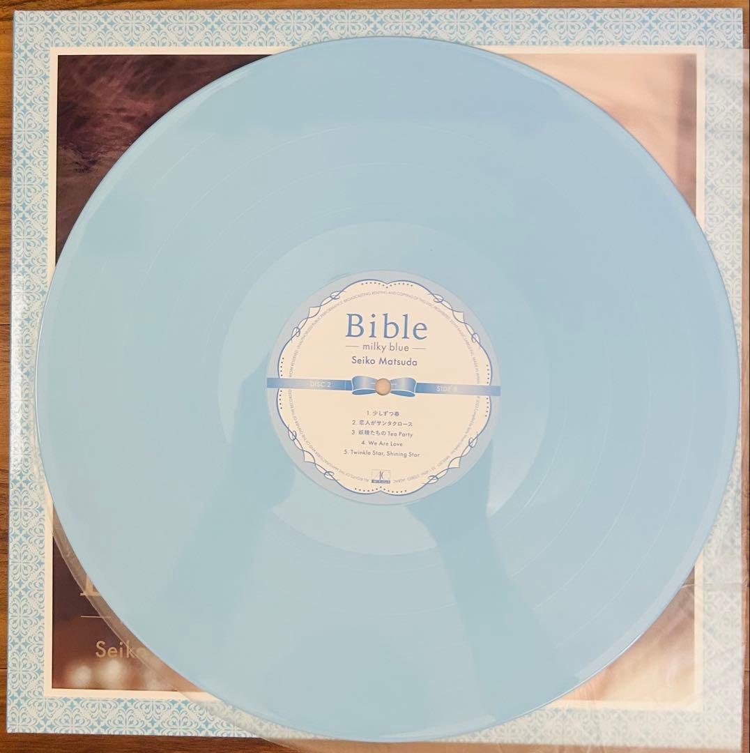 松田聖子「Bible ~milky blue~」LP ベスト 完全生産限定盤