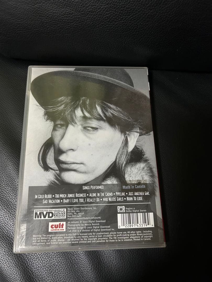 DVDジョニーサンダース　ライブ　インコールドブラッド　正規品輸入盤