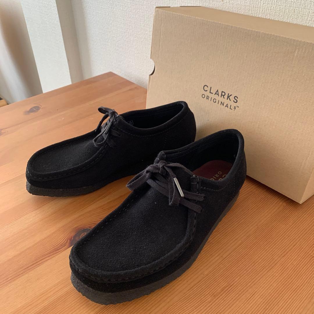 CLARKS ORIGINALS ブラック　ワラビー　箱/替え紐つき