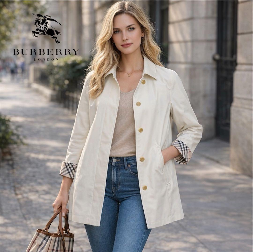 Burberry バーバリー ノバチェック ステンカラー スプリングコート