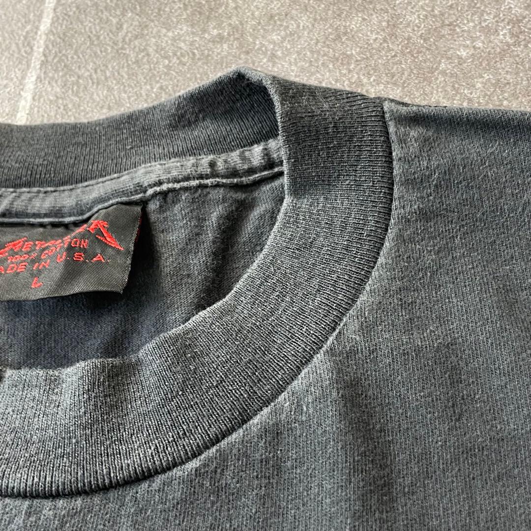 LLICA メタリカ summer フェードTシャツL 太陽 墨黒