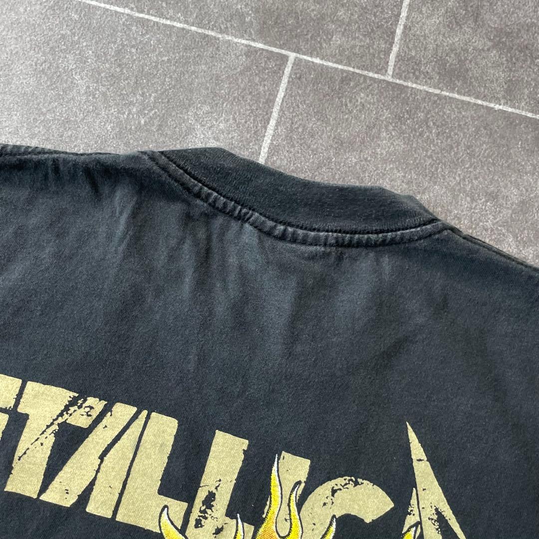 LLICA メタリカ summer フェードTシャツL 太陽 墨黒