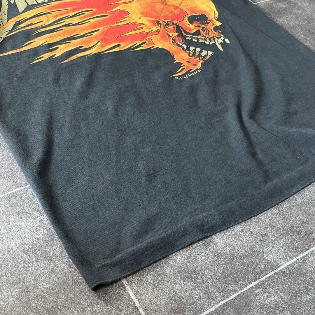 LLICA メタリカ summer フェードTシャツL 太陽 墨黒