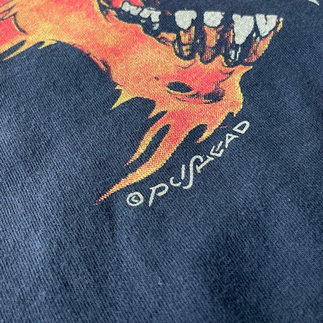 LLICA メタリカ summer フェードTシャツL 太陽 墨黒