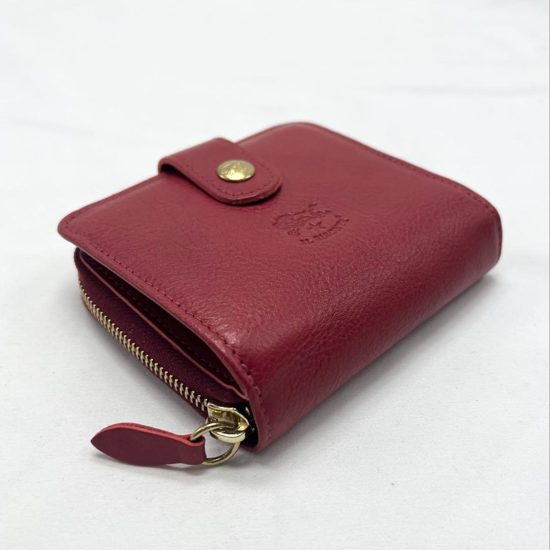 【新品未使用】イルビゾンテ 二つ折り財布 ☆ROSSO ロッソ（レッド）☆