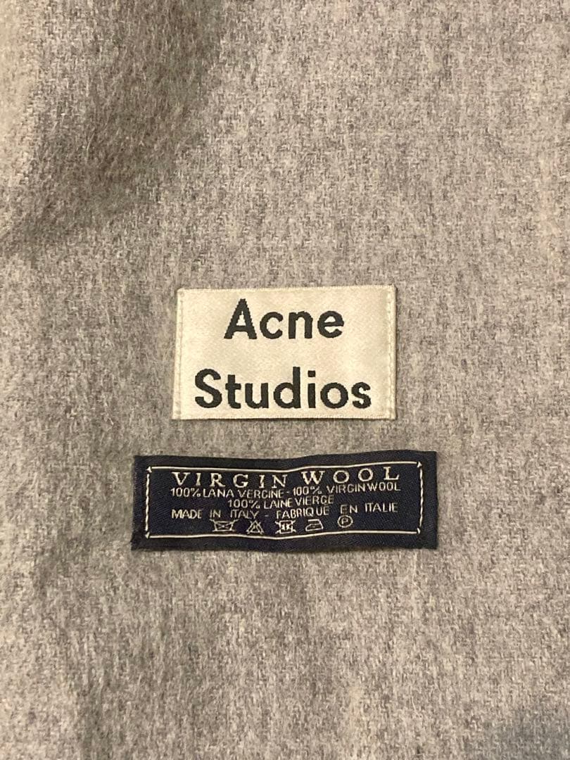 Acne Studiosマフラー グレー 旧タグ