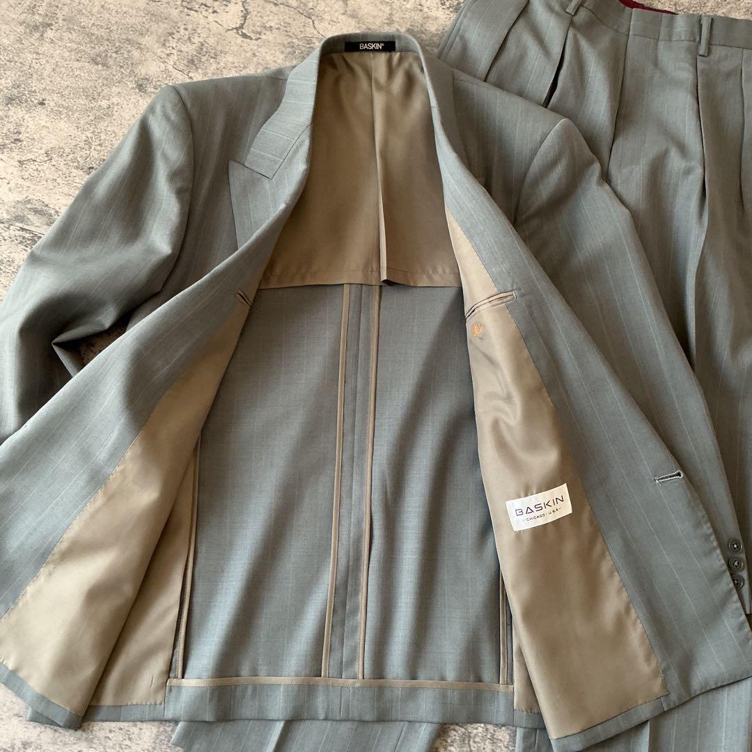 90's vintage スーツ　セットアップ　ダブルブレスト　3B 入学式