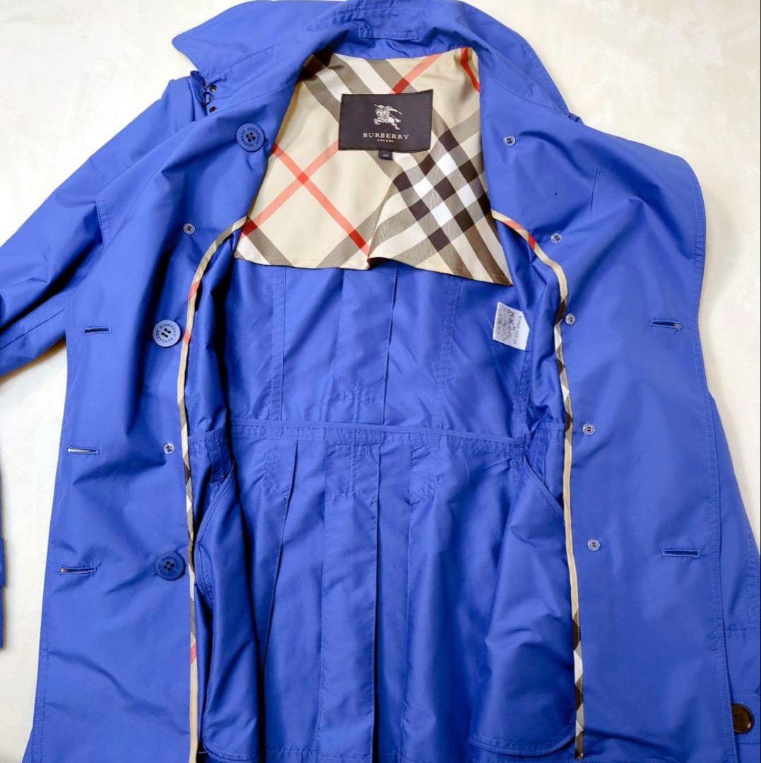【極美品】BURBERRY ブルー スプリングコート BURBERRY 40