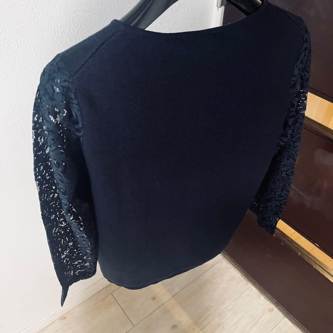新品☆ theory luxe レース切り替えカーディガン/23区、ロペ