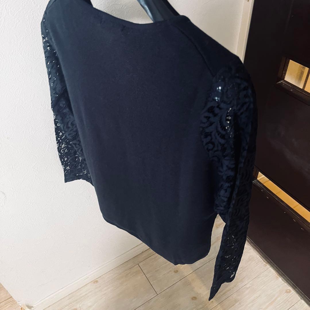 新品☆ theory luxe レース切り替えカーディガン/23区、ロペ