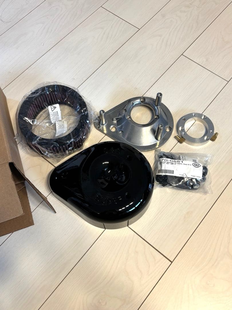新品未使用　S&S ティアドロップエアクリーナー グロスブラック スポーツスター