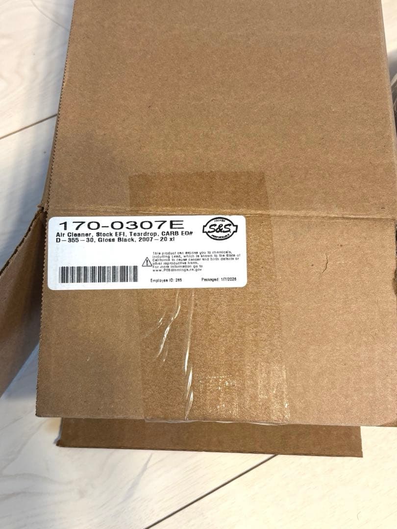 新品未使用　S&S ティアドロップエアクリーナー グロスブラック スポーツスター