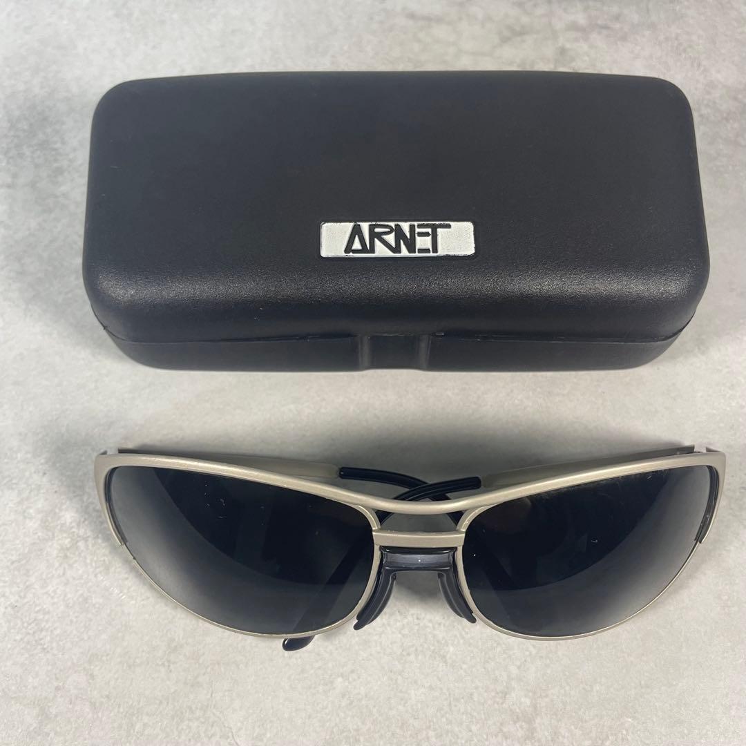 90's Arnette RAVENアーネット シルバー サングラス ケース付き