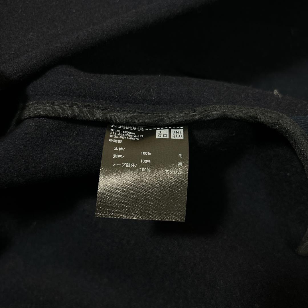 【美品】UNIQLO + J ネイビー ダッフルコート L 完売品 ジルサンダー