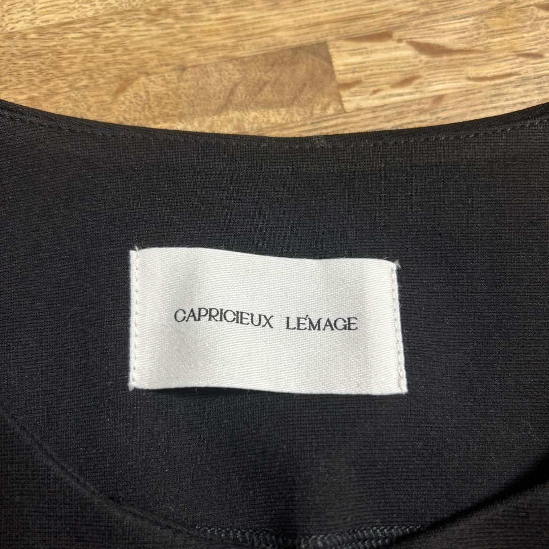CAPRICIEUX LE'MAGE 新品　WフェイスZIPカーディガン