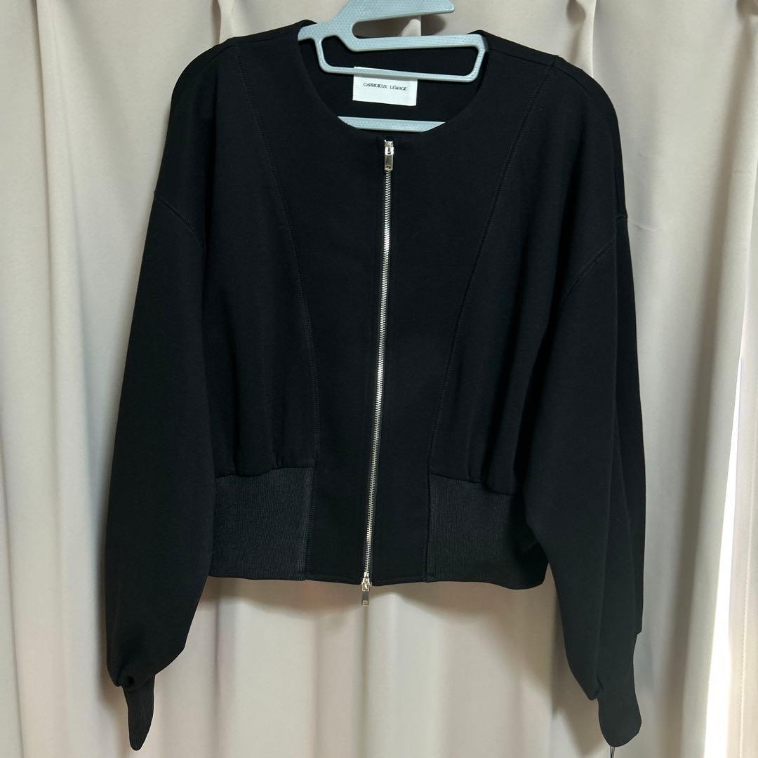CAPRICIEUX LE'MAGE 新品　WフェイスZIPカーディガン