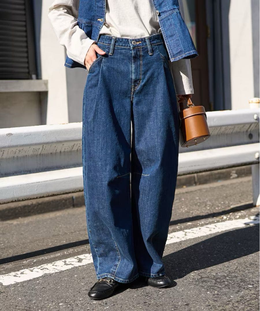 新品未使用◎26SS 新色 別注 TUCK CURVE WIDE DENIM