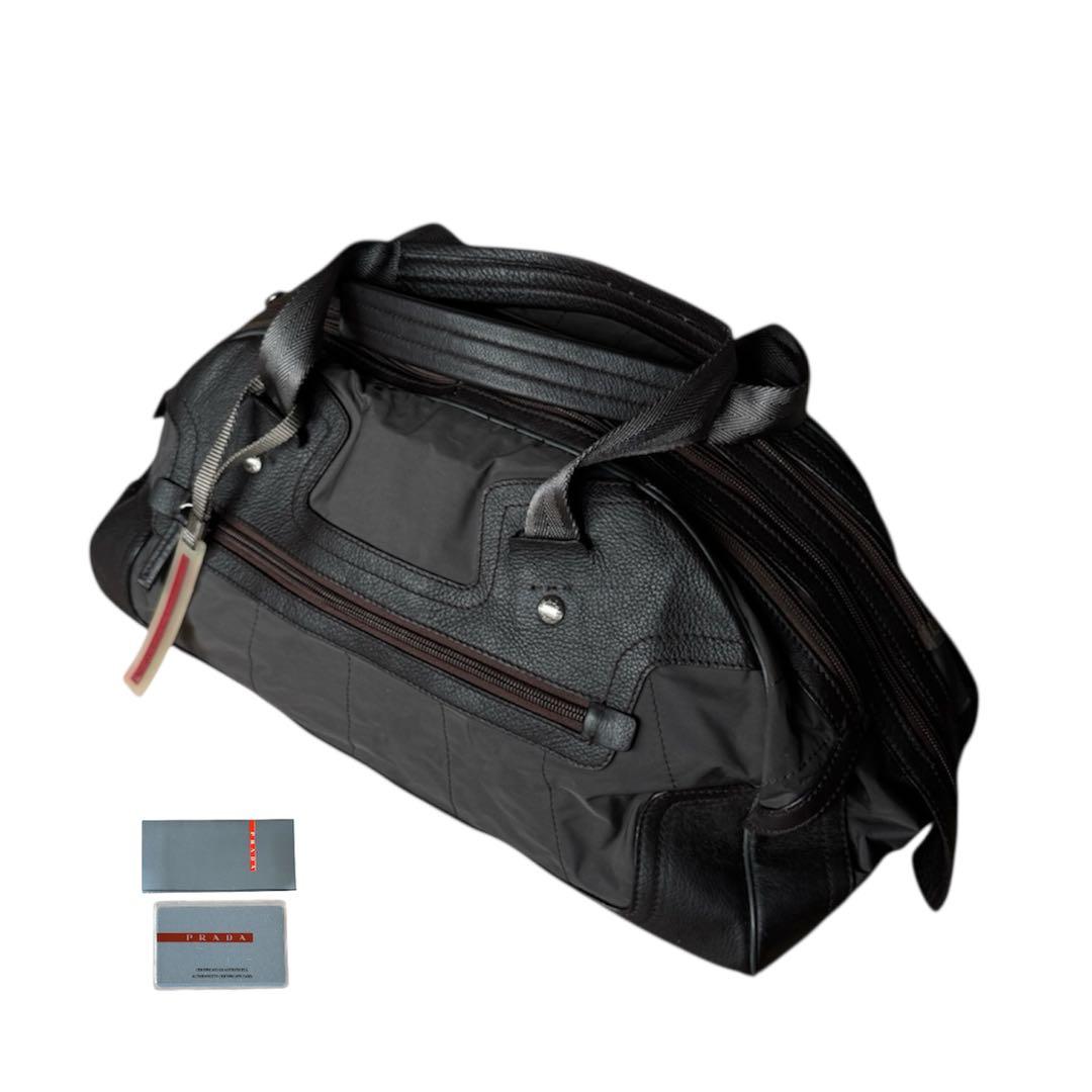バッグ 98ss PRADA SPORT Nylon Leather BostonBag