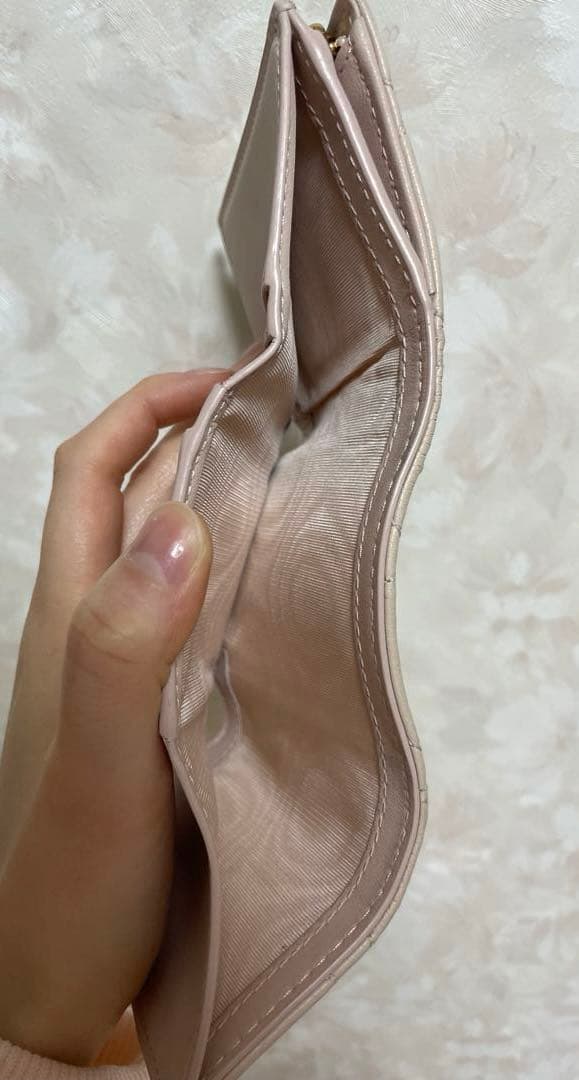 Dior Caro Hibiscus Lジップウォレット三つ折り財布