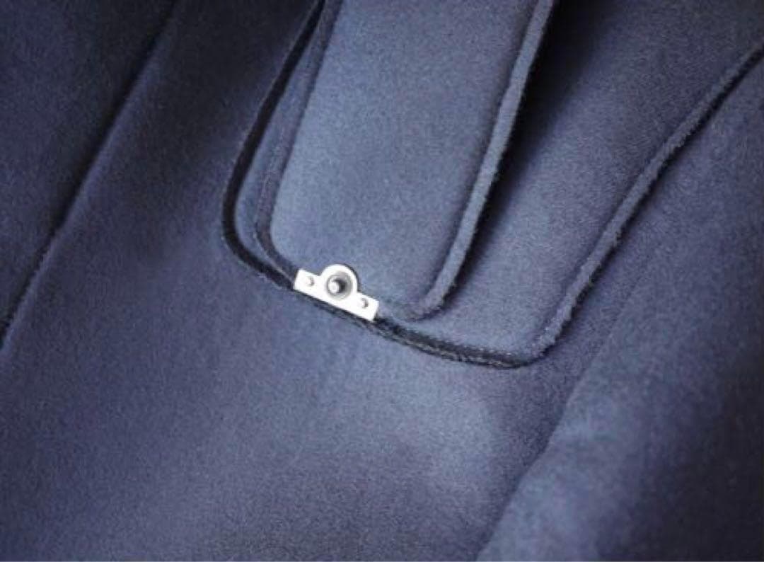 EMPORIO ARMANI ネイビー ダッフルコート フード 紺 青