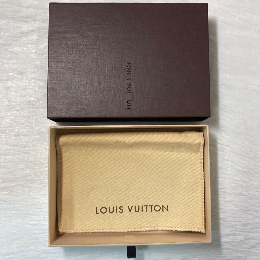 早い者勝ち　箱付き　LOUIS VUITTON ヴィトン　二つ折り　がま口　赤茶