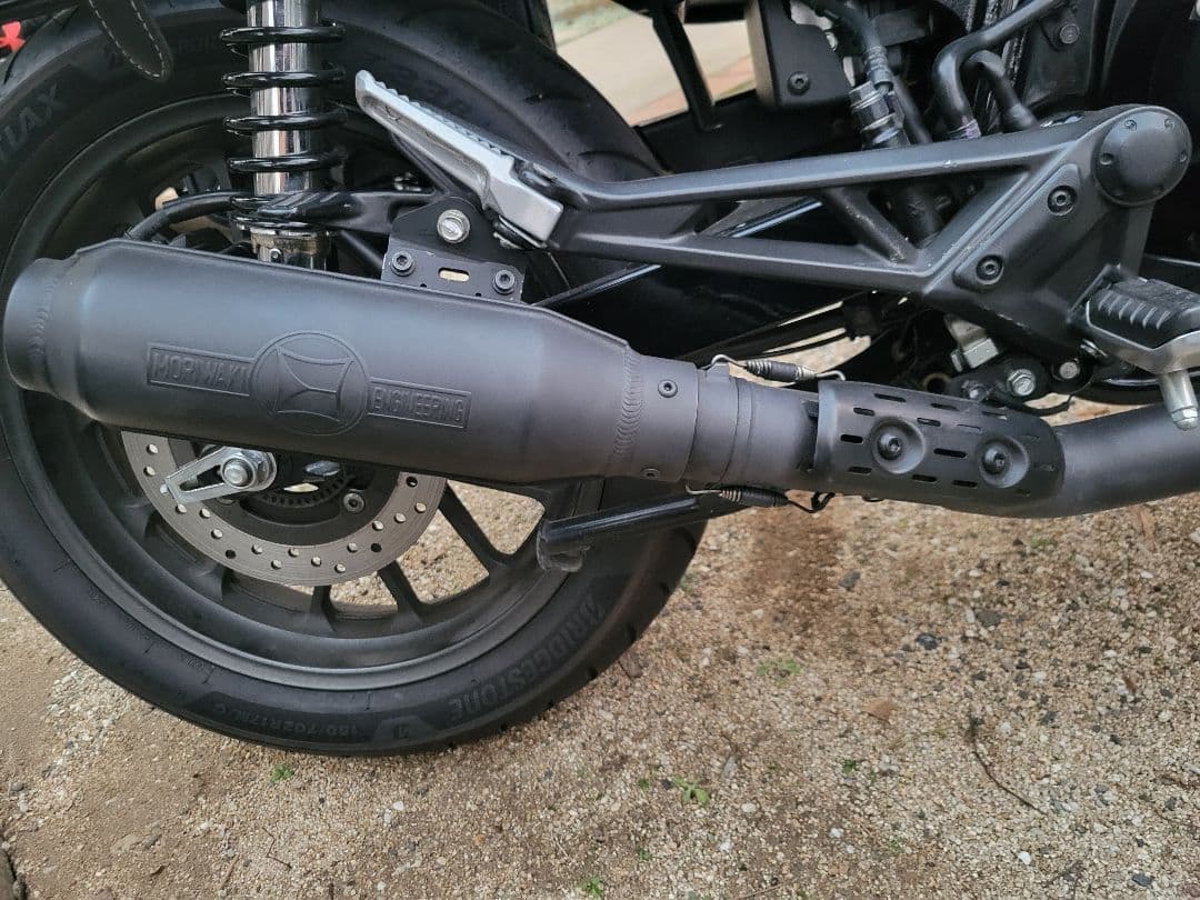 GB350s モリワキMONSTERブラックマフラー