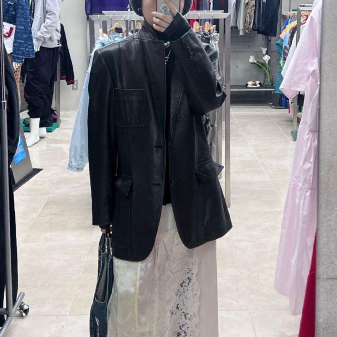 アーカイブ　BURBERRY バーバリー　レザーテーラードジャケット