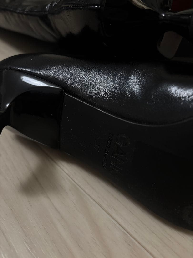 GANNI ブラック ロングブーツ ポインテッドトゥ