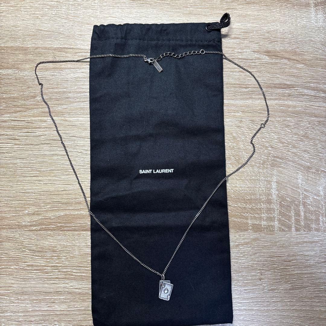 SAINT LAURENT トランプ型ネックレス