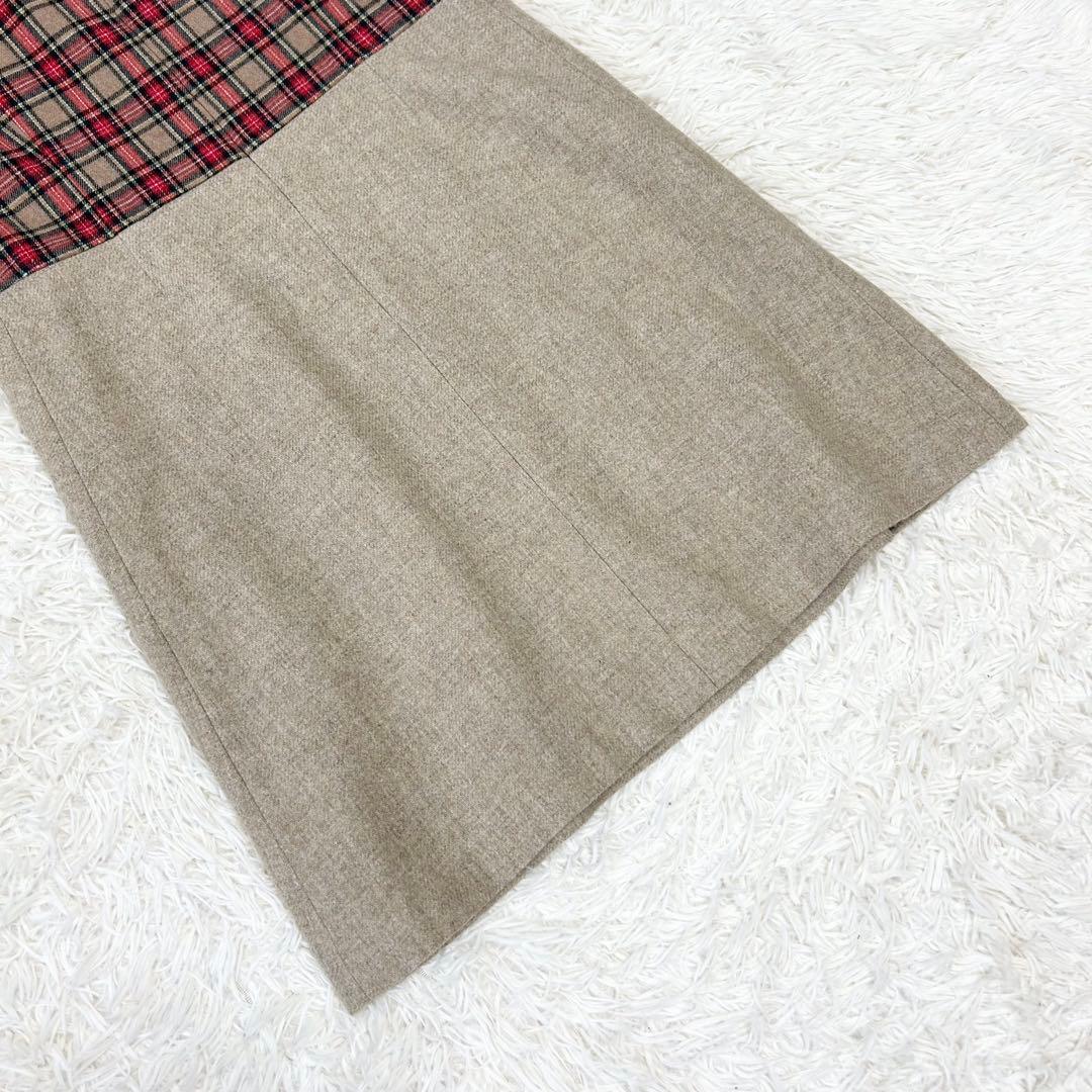 Yorkland ヨークランド タータンチェックワンピース ジャンパースカート