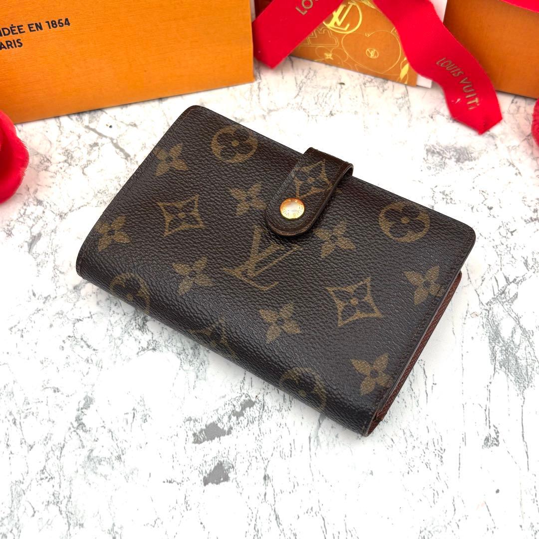 【新型モデル】 ルイヴィトン モノグラム ヴィエノワ がま口 折り財布