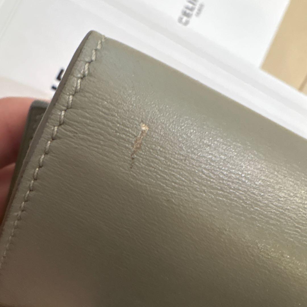 CELINE 三つ折り財布 ミントグリーン