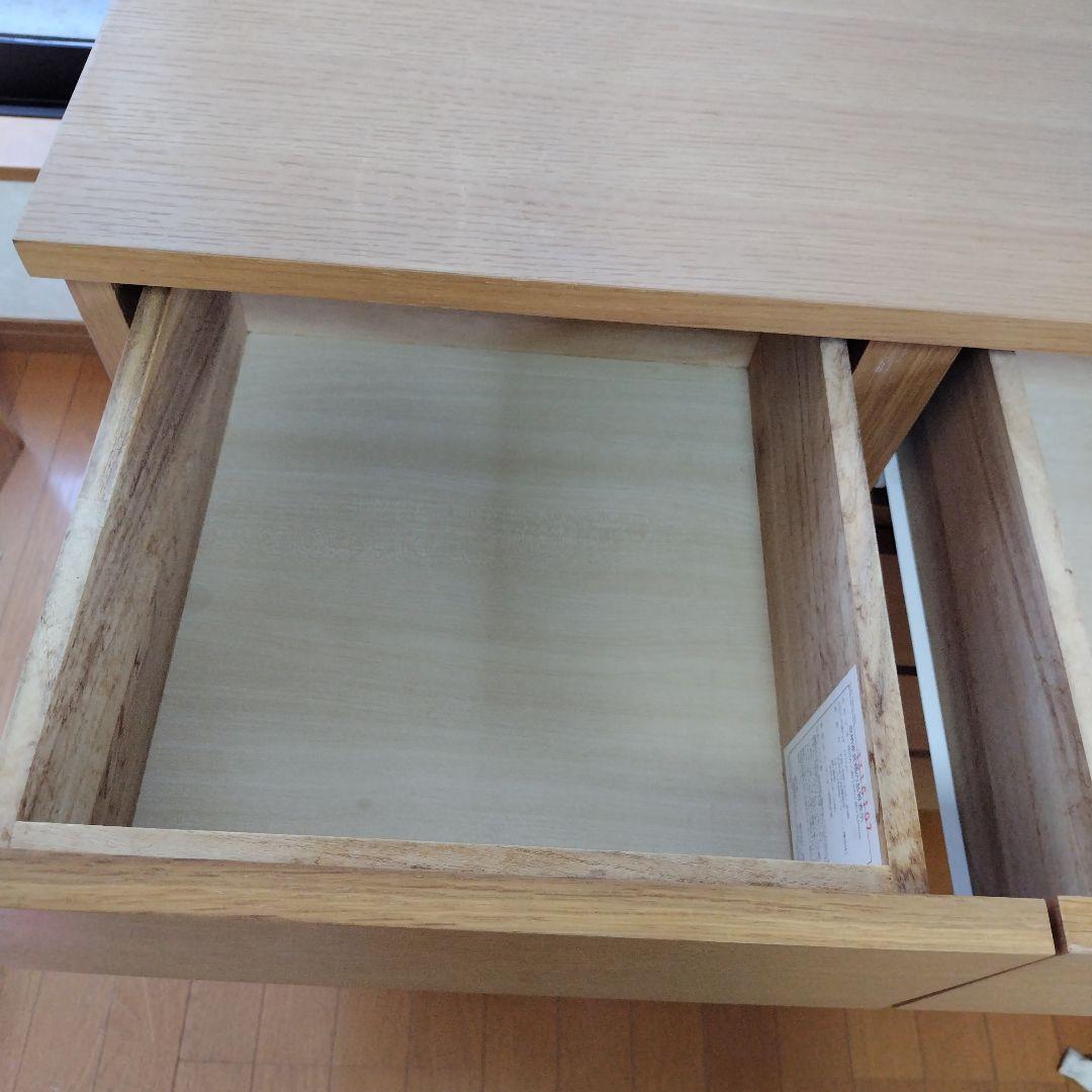 【専用】無印良品　オーク材チェスト　４段　引出し　たんす　脚付き　廃盤品