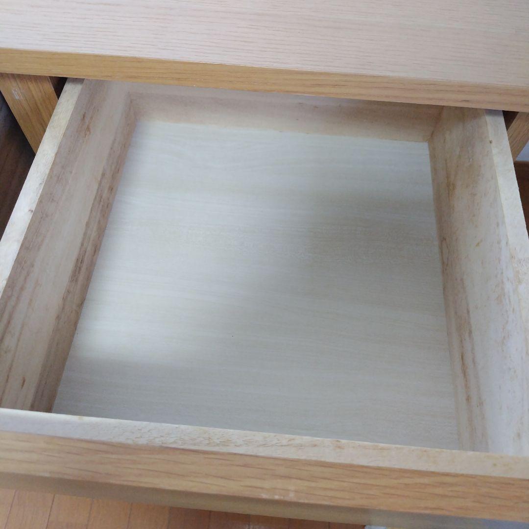 【専用】無印良品　オーク材チェスト　４段　引出し　たんす　脚付き　廃盤品