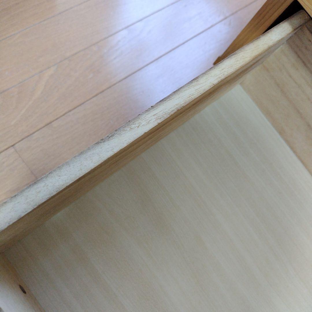 【専用】無印良品　オーク材チェスト　４段　引出し　たんす　脚付き　廃盤品