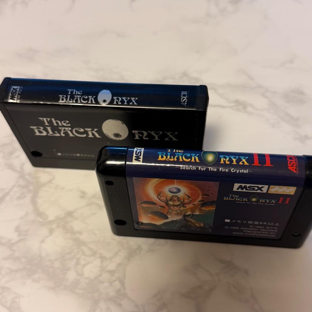 MSX ブラックオニキス 1,2 2本セット ROMカートリッジのみ