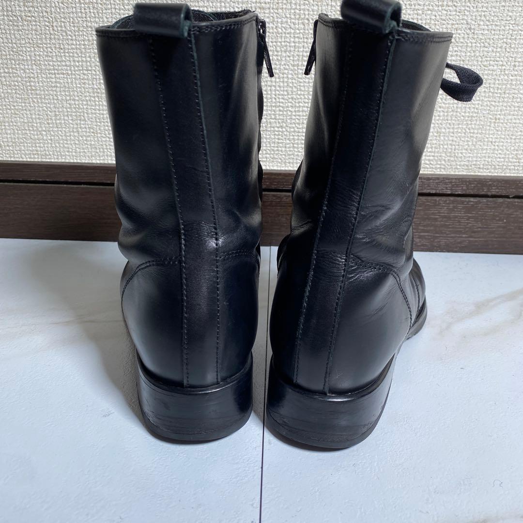 希少♡ファビオルスコーニ サイドジップ レザーレースアップブーツ vibram
