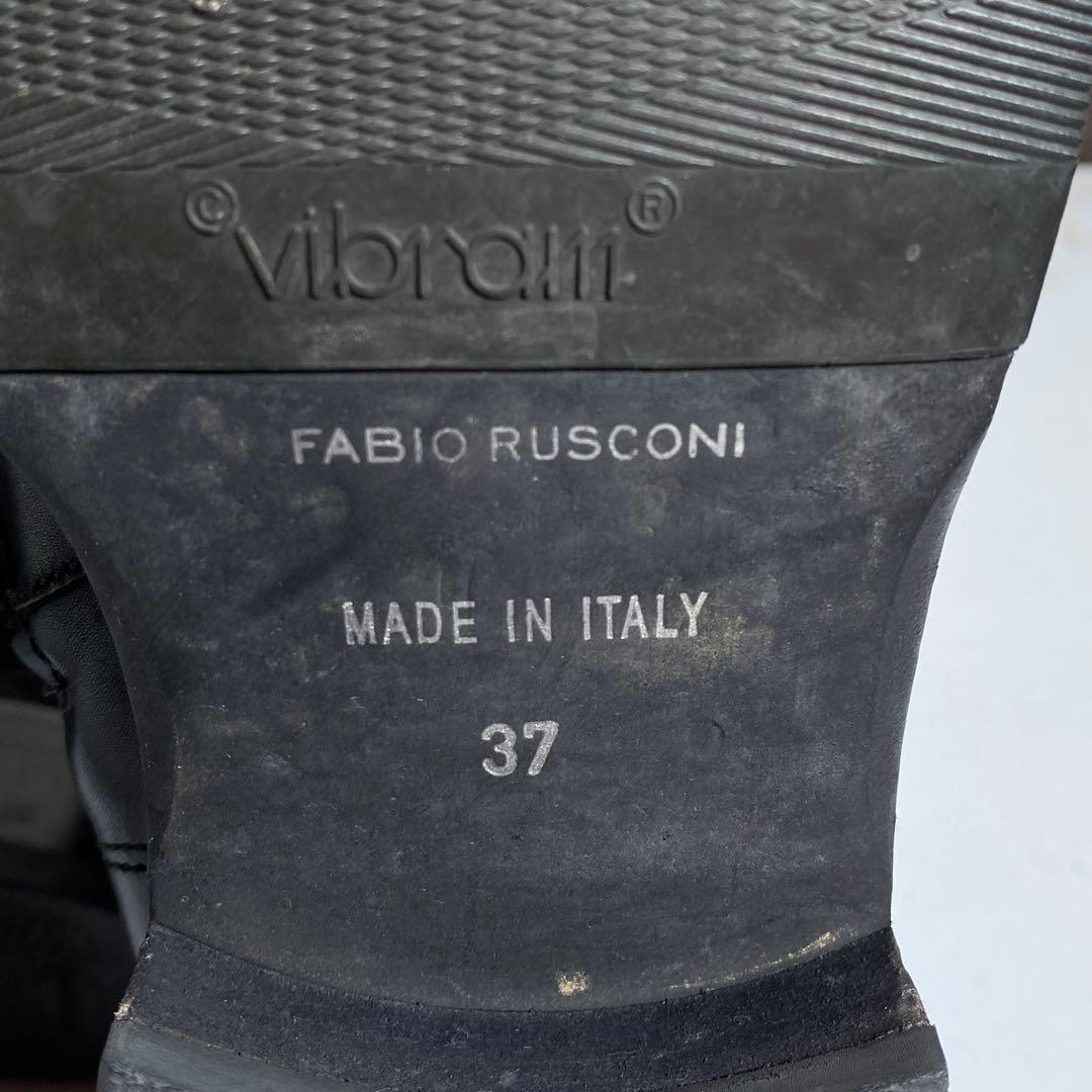 希少♡ファビオルスコーニ サイドジップ レザーレースアップブーツ vibram