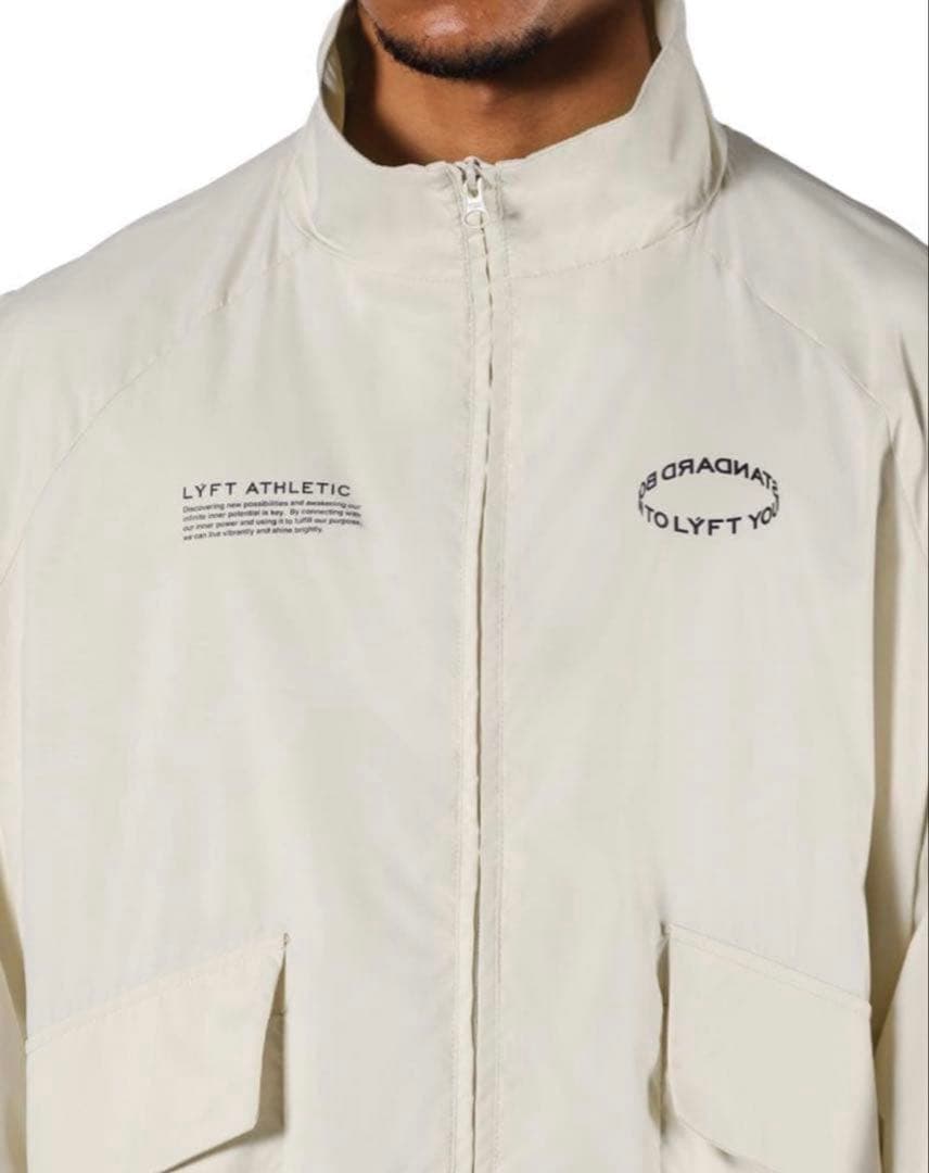 ジャケット・アウター BASIC NYLON ZIP UP JACKET - IVORY LYFT