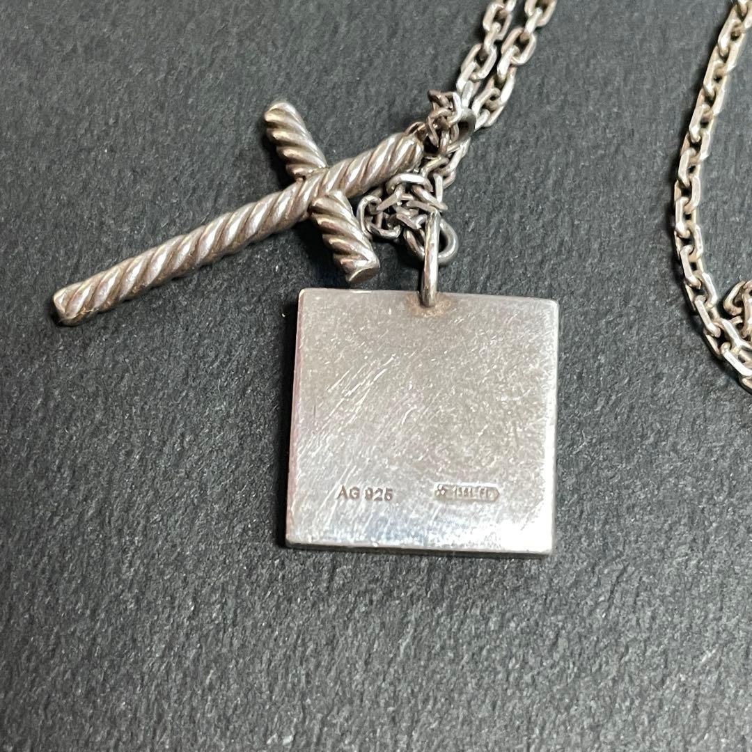 GUCCI ネックレス プレート クロス AG925