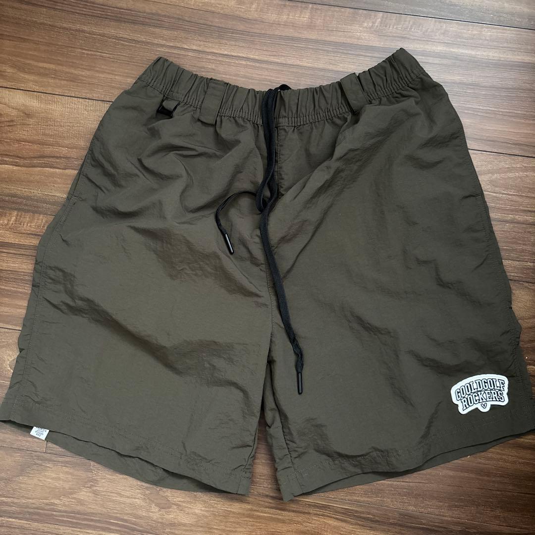 GOOLD GOLF ROCKERS NYLON SHORTS XL オリーブ
