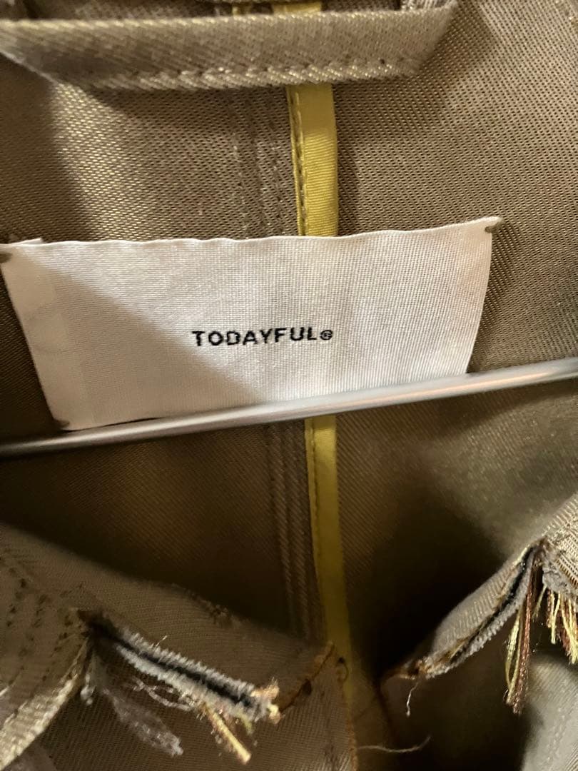 TODAYFUL サテンツイルコート　38