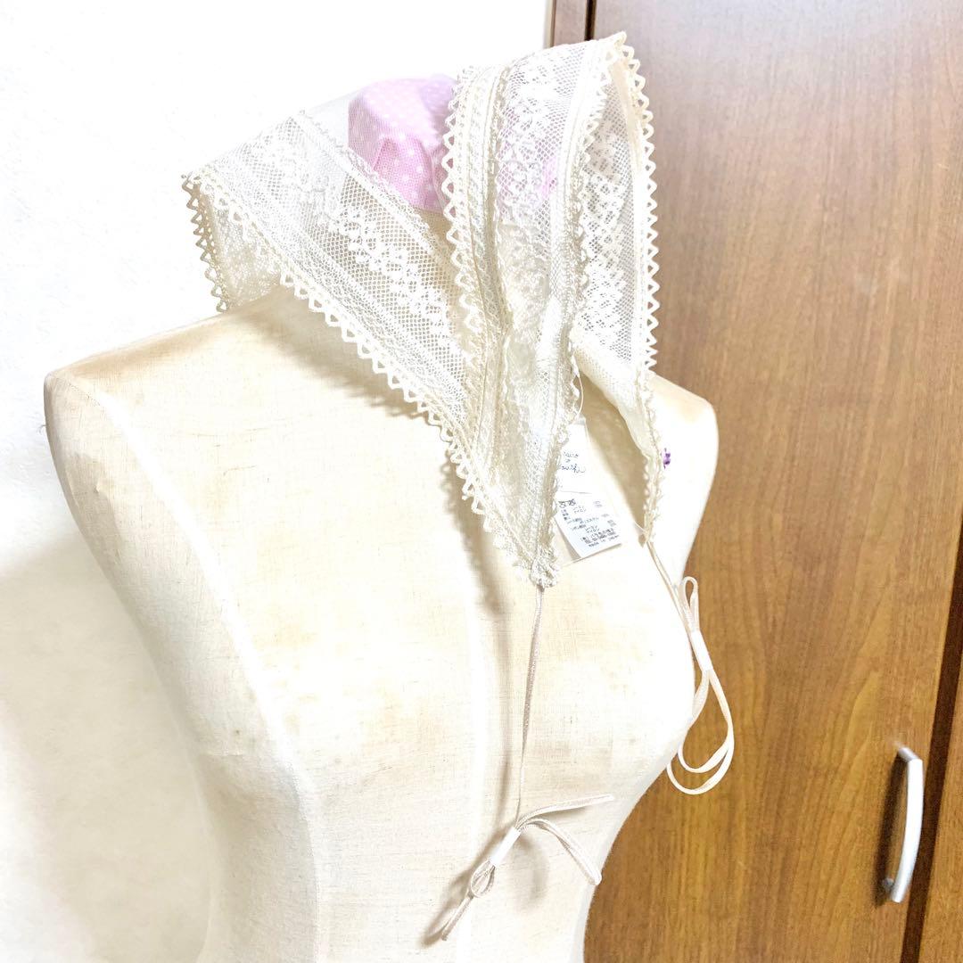 バラ色の帽子 CA4LA取扱☆レースバブーシュカカチューシャ