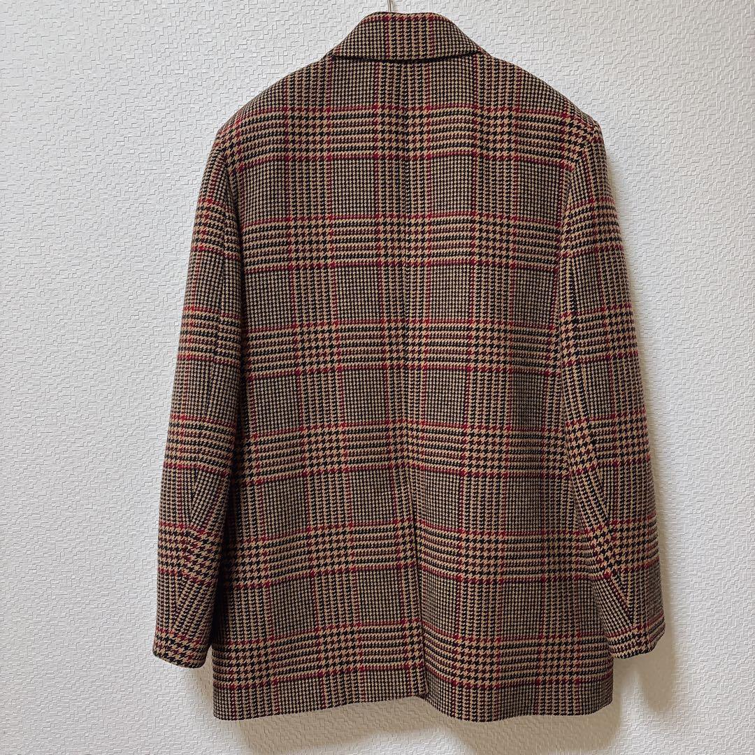 新品タグ付きzara zwコレクション ウール混紡チェック柄ブレザーコート